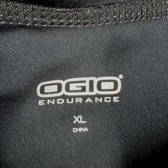 OGIO Black Gray Hooded Zip Closure Pocket Logo Windbreaker Jacket Extra Large - Picture 3 of 6